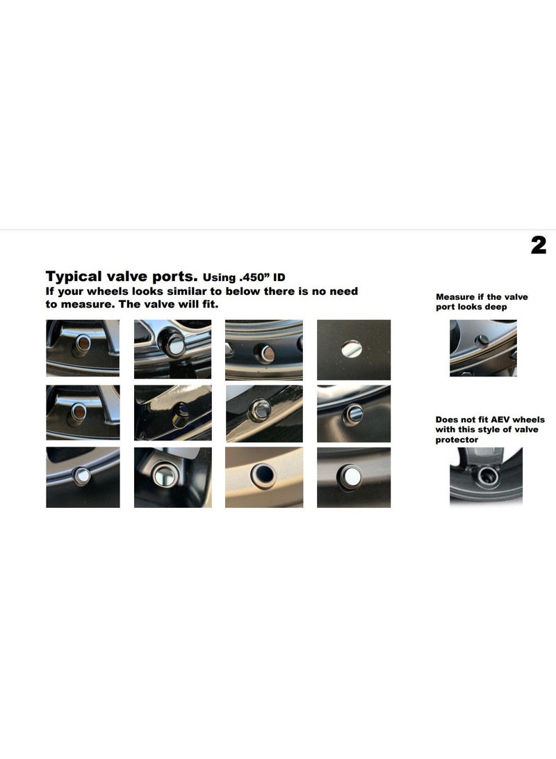 APEX PERFORMANCE Rapid Inflation Valve STANDARD Set of 4 - Image 4